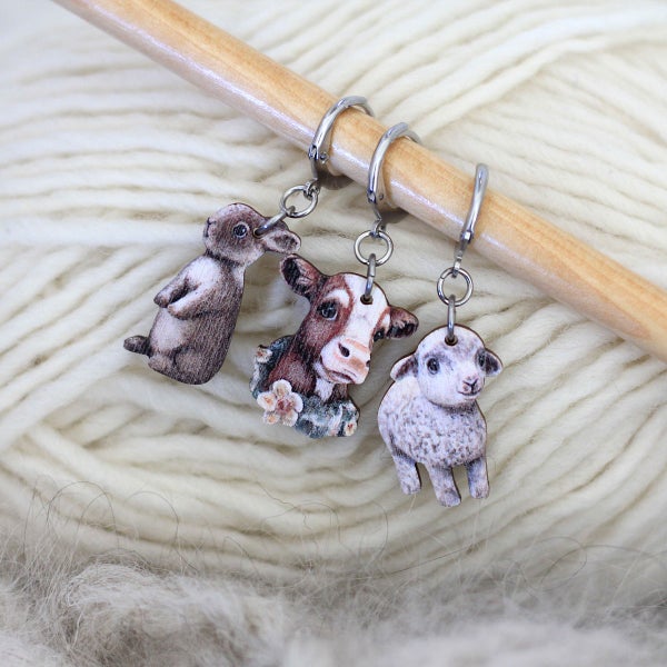 Pumpulin ja kamujen silmukkamerkki setti/ Minikorvislajitelma