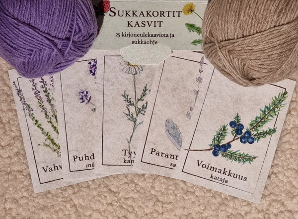 Ihtiriekko Sukkakortit kasvit