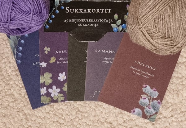 Ihtiriekko sukkakortit sananlaskut