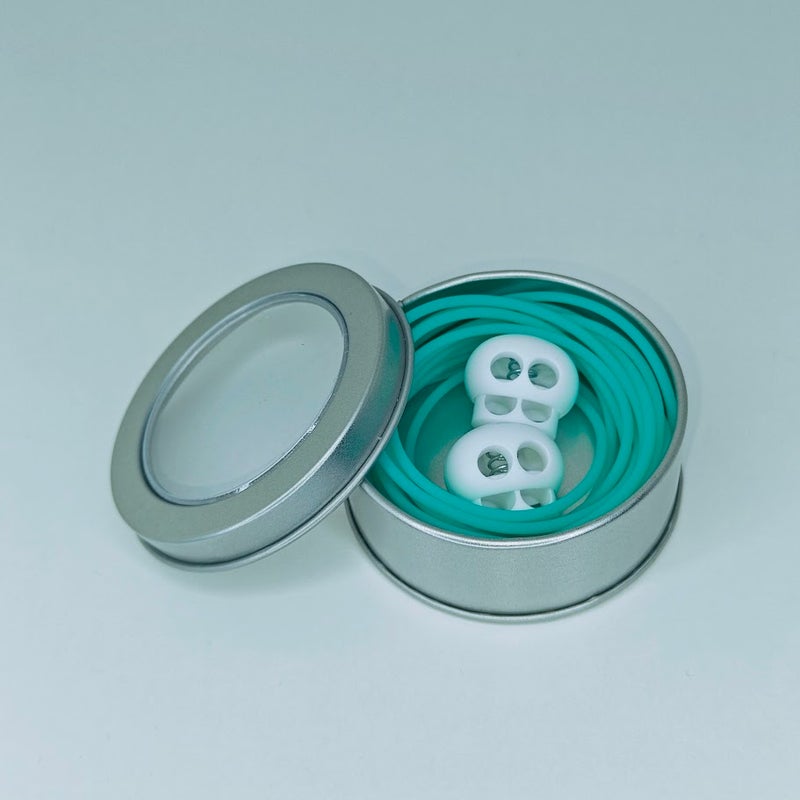 Kaapeli ja stopparit turkoosi