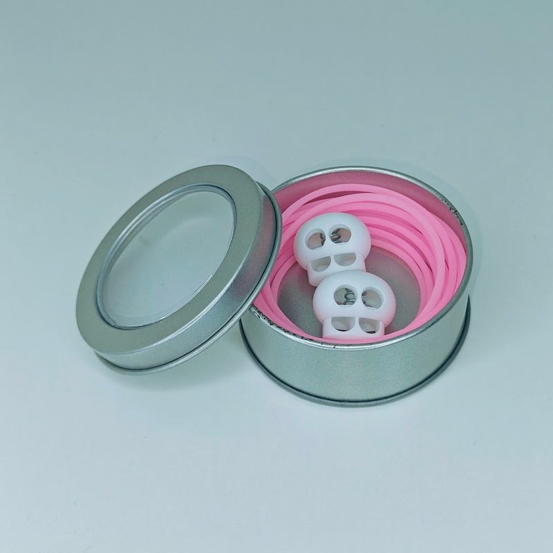 Silmukkakaapeli 3m + stopparit ja s&auml;ilytysrasia