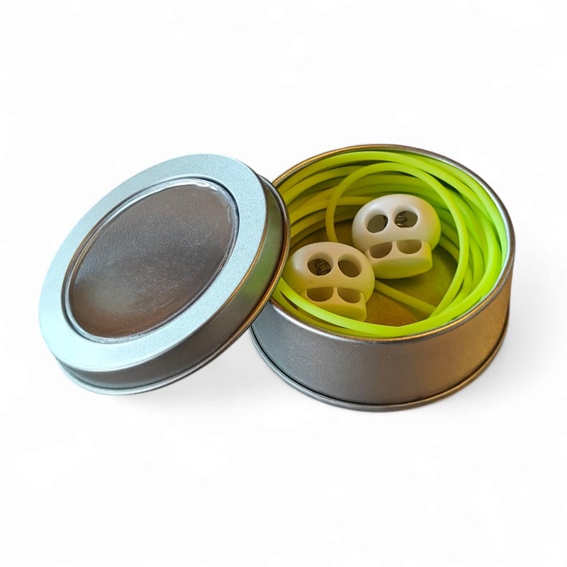 Kaapeli ja stopparit neonkeltainen