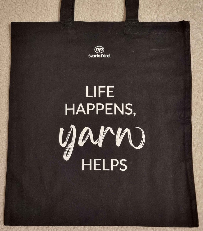 Svarta F&aring;retin ekologinen kangaskassi